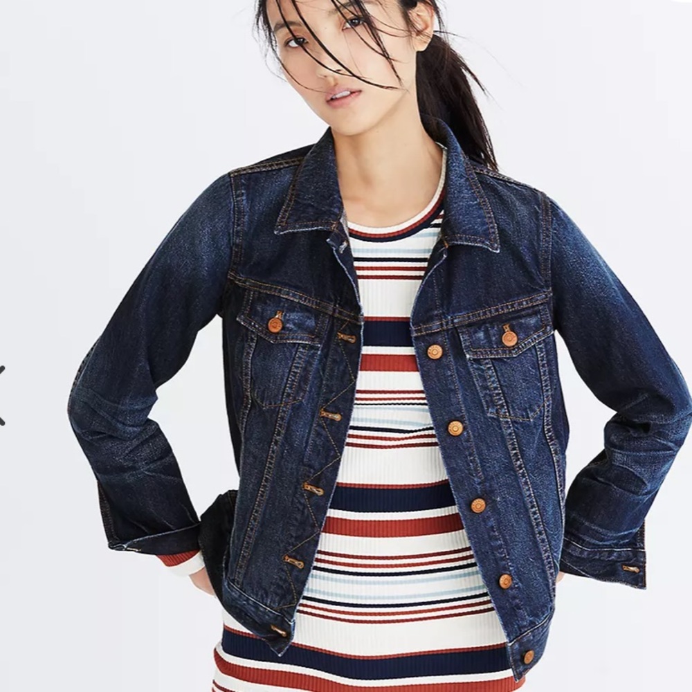 Madewell The Jean Jacket in Briarwood Wash